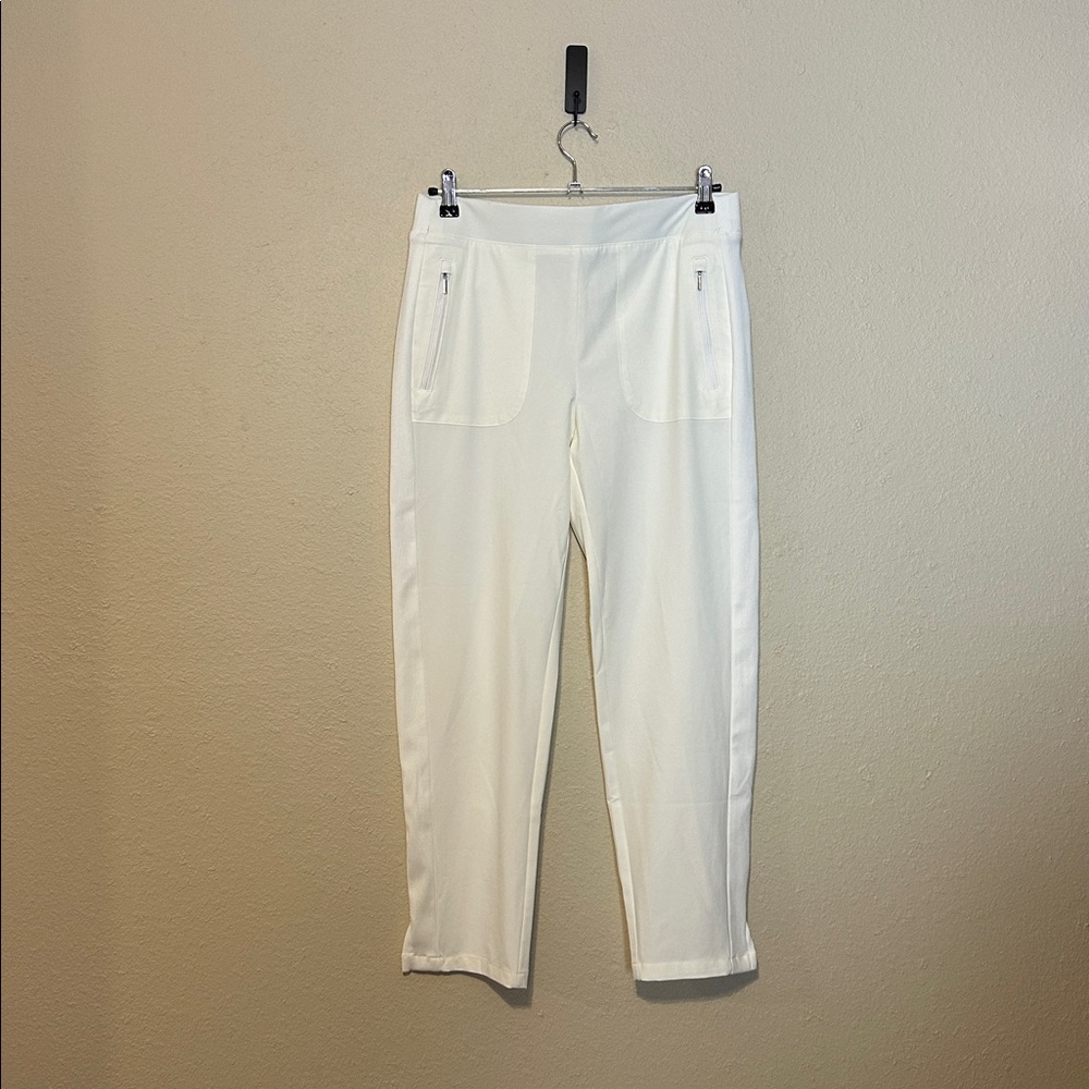 Chico's Zenergy UPF Ribbed Side Ankle Pants Women's Size 4R